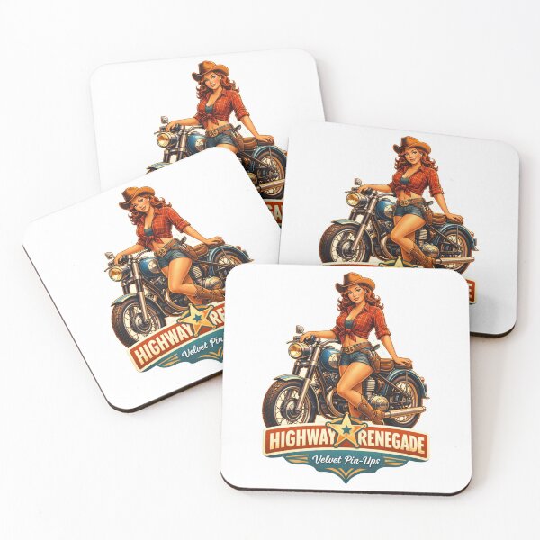 Item preview, Highway Renegade Retro Pin-Up Bike designed and sold by Velvet Pin-Ups.