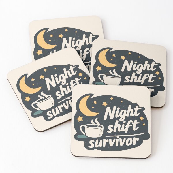 Item preview, Night Shift Survivor Sticker – Nurse Night Shift Humor– Nurse Insider Joke Funny Quote Sticker – Coffee Lover Humor Design, Chaos Life Aesthetic, Work Hustle Energy Gift designed and sold by VectorJoy.