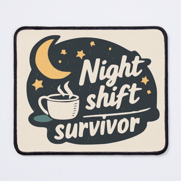 Item preview, Night Shift Survivor Sticker – Nurse Night Shift Humor– Nurse Insider Joke Funny Quote Sticker – Coffee Lover Humor Design, Chaos Life Aesthetic, Work Hustle Energy Gift designed and sold by VectorJoy.