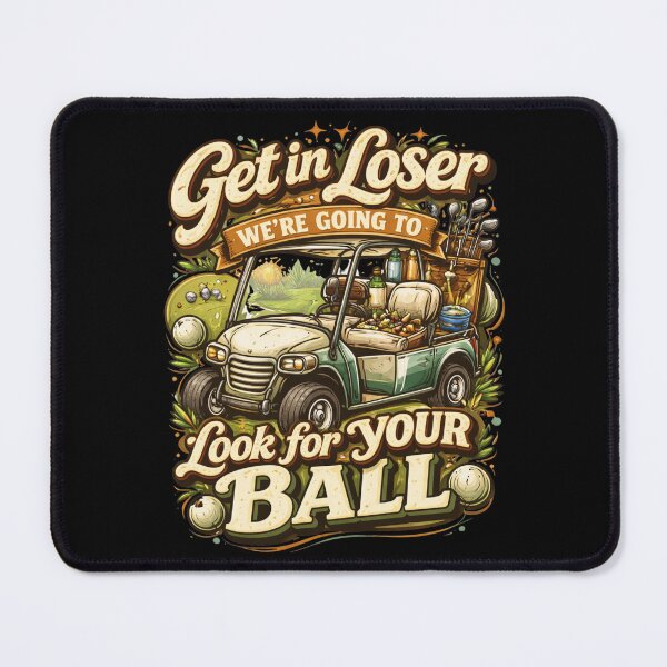 Item preview, Funny Retro Golfing Cart and Sarcastic Sports Quote designed and sold by axiksa10.