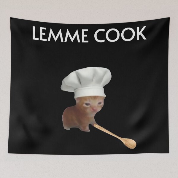 Item preview, Chef Kitten Meme Lemme Cook designed and sold by NF Designs Studio DTF.