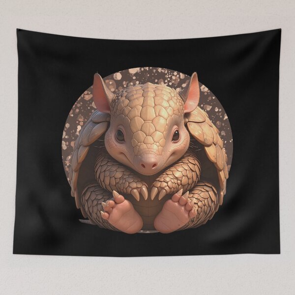 Item preview, Cute Baby Armadillo – Adorable Chubby Armadillo Art designed and sold by TripleMoonCrafts.