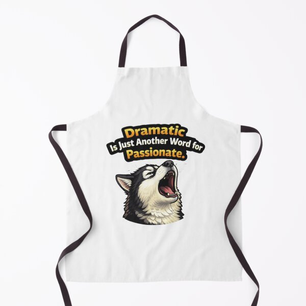 Item preview, Dramatic Husky Funny Sarcastic Dog Sticker Gift designed and sold by Gentlestate.