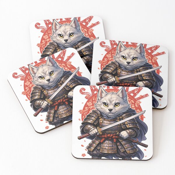Item preview, Cute Samurai Wolf designed and sold by AnikiBenj.