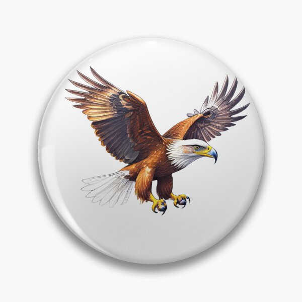 Item preview, Majestic Bald Eagle in Flight designed and sold by Joyfulfabric.