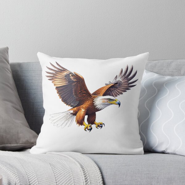 Item preview, Majestic Bald Eagle in Flight designed and sold by Joyfulfabric.