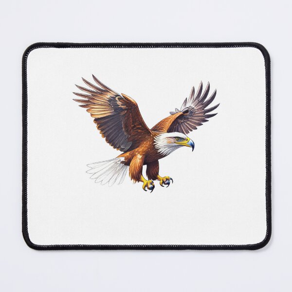 Item preview, Majestic Bald Eagle in Flight designed and sold by Joyfulfabric.