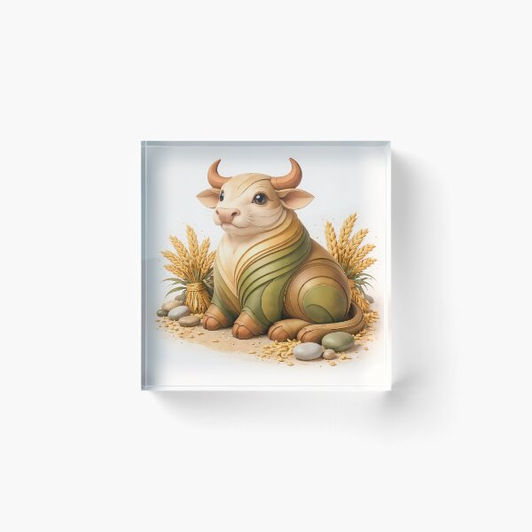 Item preview, Year of the Ox — Chinese Zodiac Paper Art Print | Lunar New Year Gift designed and sold by Symbol Universe.