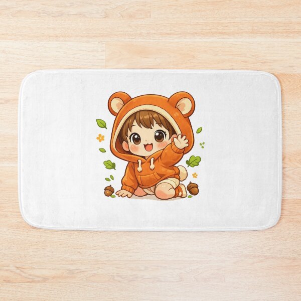 Item preview, Cute Child in Animal Hoodie - Kawaii Nature Illustration designed and sold by MKreative Studio.