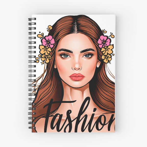 Item preview, Girl sticker drawn with flowers, fashion designed and sold by TanyaLovus.