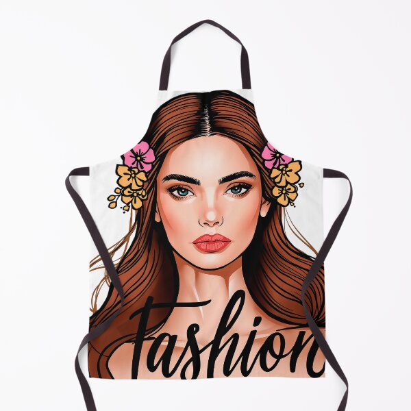 Item preview, Girl sticker drawn with flowers, fashion designed and sold by TanyaLovus.