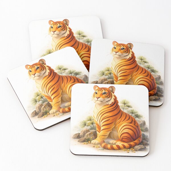 Item preview, Year of the Tiger — Chinese Zodiac Paper Art Print | Lunar New Year Gift designed and sold by Symbol Universe.
