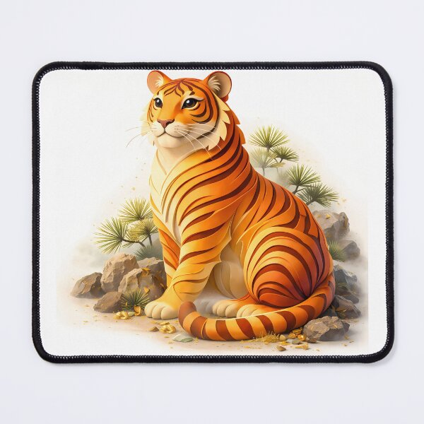 Item preview, Year of the Tiger — Chinese Zodiac Paper Art Print | Lunar New Year Gift designed and sold by Symbol Universe.