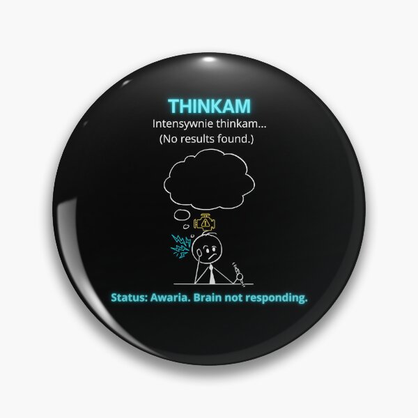 Item preview, Black Thinkam Intensywnie - Funny Polinglish Brain Humor Gift No Results Found designed and sold by VibePolinglish.