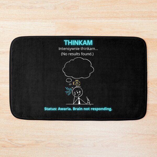 Item preview, Black Thinkam Intensywnie - Funny Polinglish Brain Humor Gift No Results Found designed and sold by VibePolinglish.