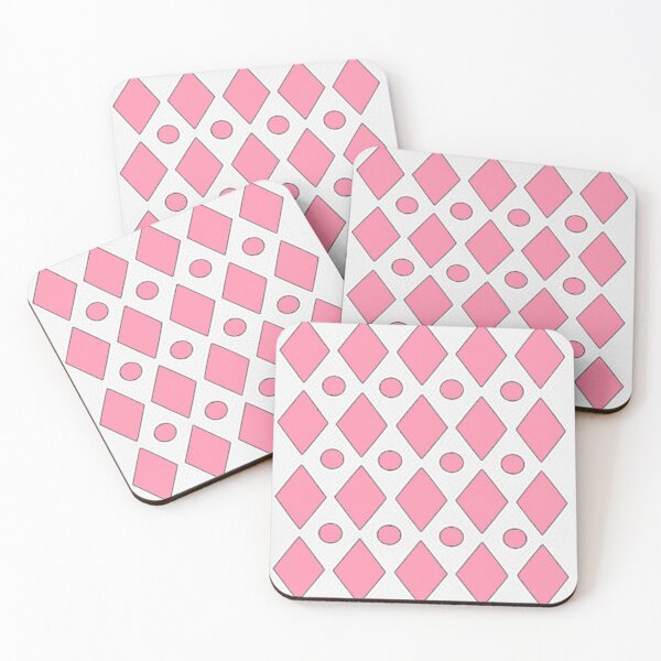 Item preview, Baker- Miller Pink | Diamonds and Circles designed and sold by ozcushionstoo.