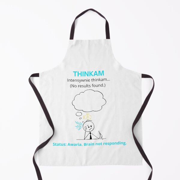 Item preview, White Thinkam Intensywnie - Funny Polinglish Brain Humor Gift No Results Found designed and sold by VibePolinglish.