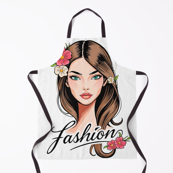 Item preview, Girl sticker drawn with flowers, fashion designed and sold by TanyaLovus.