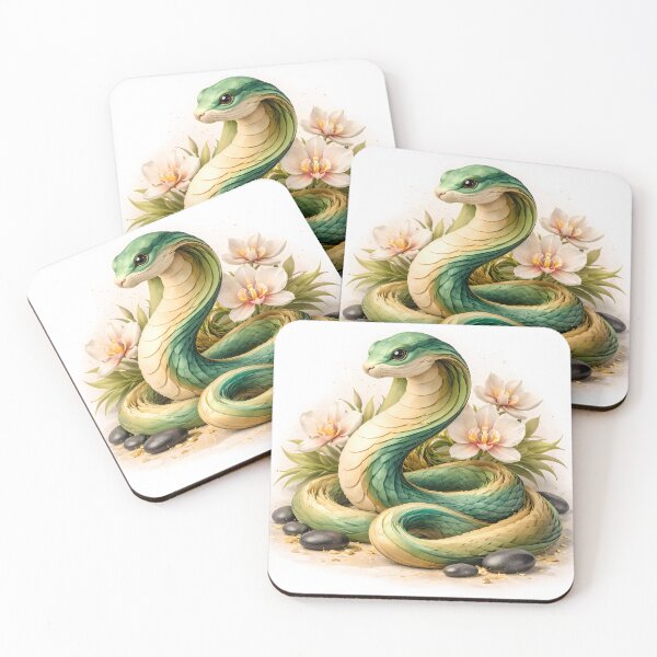 Item preview, Year of the Snake — Chinese Zodiac Paper Art Print | Lunar New Year Gift designed and sold by Symbol Universe.