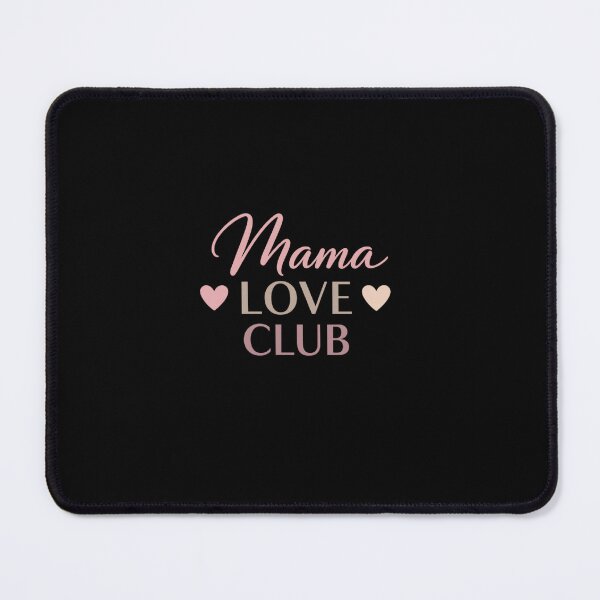 Item preview, Mama Love Club - Modern Minimal Typography with Heart Icons designed and sold by MKreative Studio.