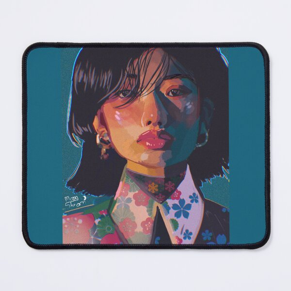 Item preview, Digital painting of a girl with yellow lighting designed and sold by Moonshroomarts.