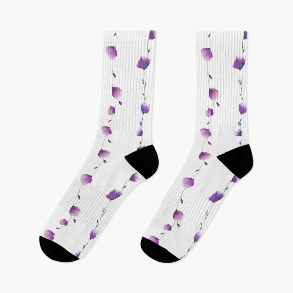 Item preview, Floral Violet LINE Patten on Transparent background designed and sold by VitSArt.