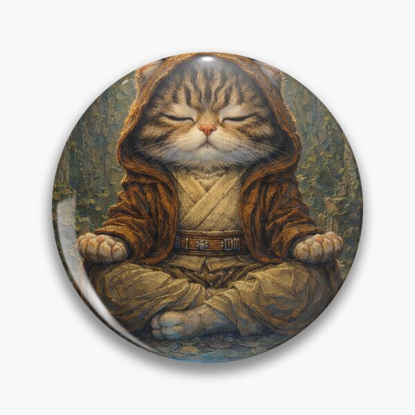 Item preview, Ancient Temple Zen Cat Master designed and sold by CataosMeow.