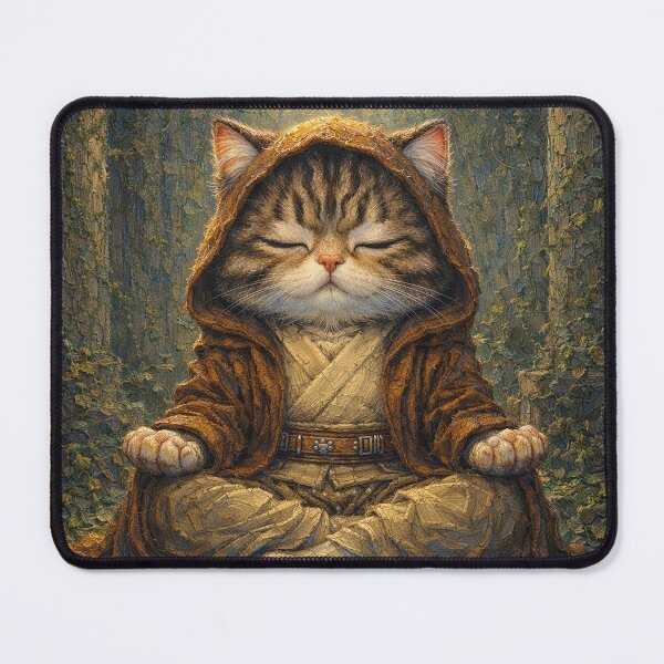 Item preview, Ancient Temple Zen Cat Master designed and sold by CataosMeow.