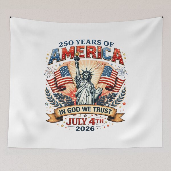 Item preview, 250 Years of America Statue of Liberty In God We Trust July 4th 2026 Patriotic Independence Day Design designed and sold by Polarisofficial.