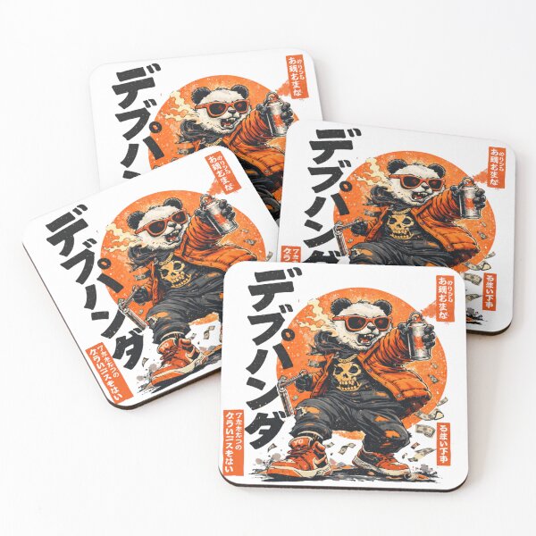 Item preview, Street Samurai Panda Graffiti Japanese Urban Art designed and sold by ZenvyraLab.