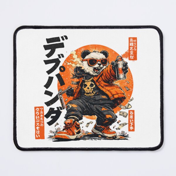 Item preview, Street Samurai Panda Graffiti Japanese Urban Art designed and sold by ZenvyraLab.