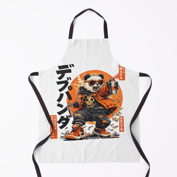 Item preview, Street Samurai Panda Graffiti Japanese Urban Art designed and sold by ZenvyraLab.