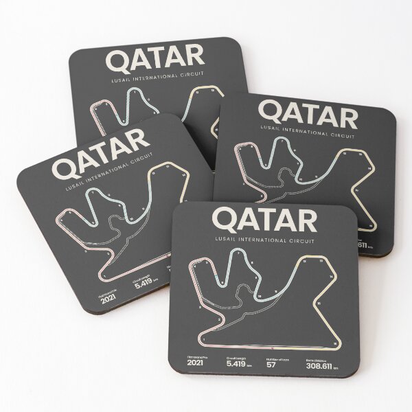 Item preview, Lusail International Circuit | Qatar Grand Prix Motorsports Circuit Map designed and sold by aio.