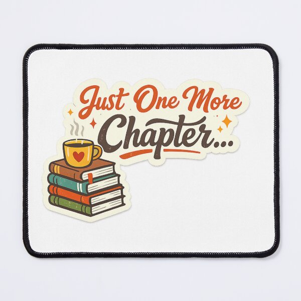 Item preview, Just One More Chapter - Books, Coffee and Heart Sticker designed and sold by FluffiPopo.