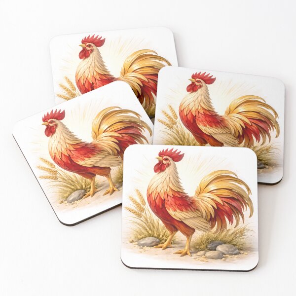 Item preview, Year of the Rooster — Chinese Zodiac Paper Art Print | Lunar New Year Gift designed and sold by Symbol Universe.