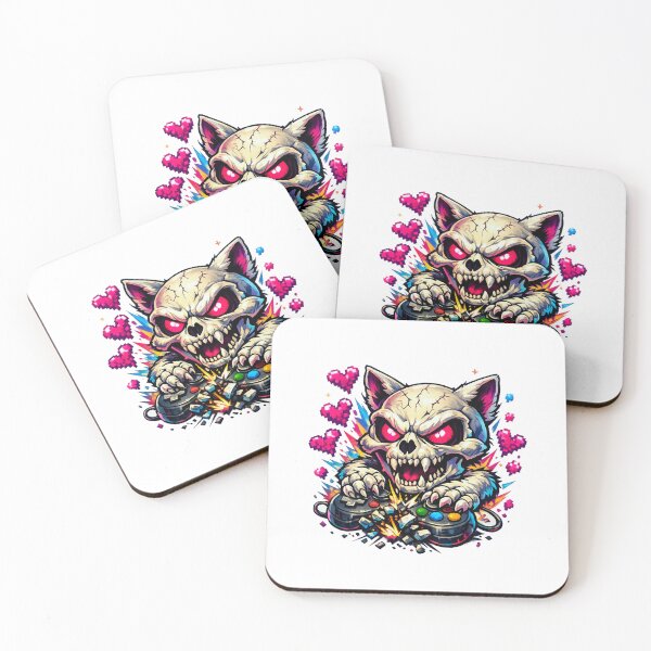 Item preview, Cat Skull Gamer Rage designed and sold by LuveraxArt.