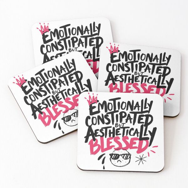 Item preview, Emotionally Constipated But Aesthetically Blessed designed and sold by IslandTyped.