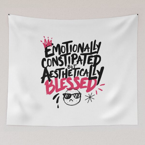 Item preview, Emotionally Constipated But Aesthetically Blessed designed and sold by IslandTyped.