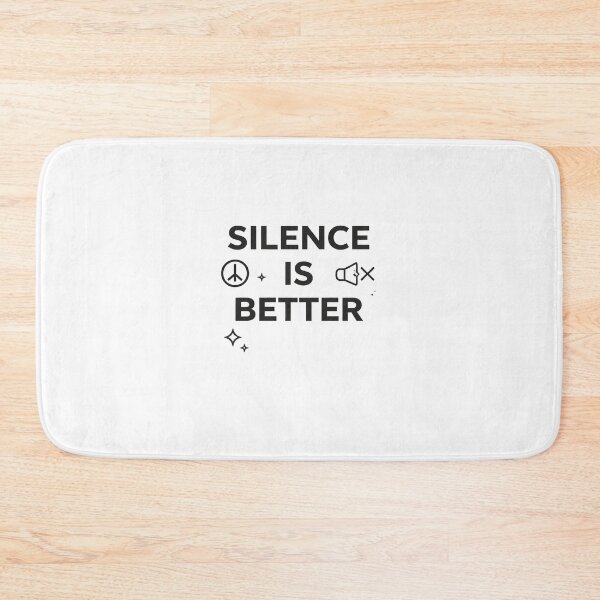 Item preview, Silence Is Better Minimal Sticker – Introvert Calm Aesthetic Quote Design designed and sold by MinimalMood Studio.
