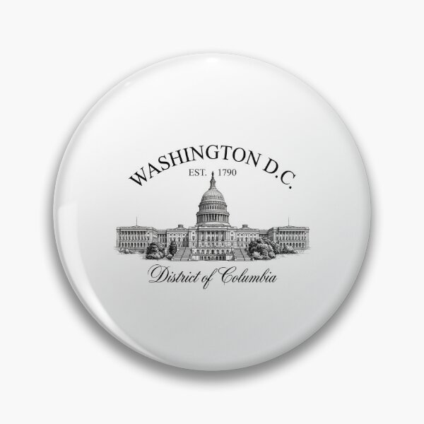 Item preview, Washington DC Est 1790 District Of Columbia Capitol designed and sold by Fenay Designs.
