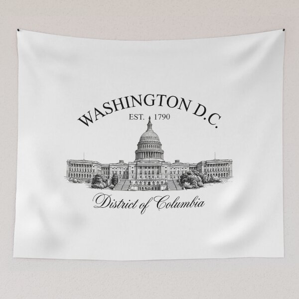 Item preview, Washington DC Est 1790 District Of Columbia Capitol designed and sold by Fenay Designs.