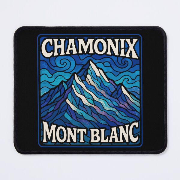 Item preview, Chamonix Mont Blanc France Stained Glass Art designed and sold by TomFrontierArt.
