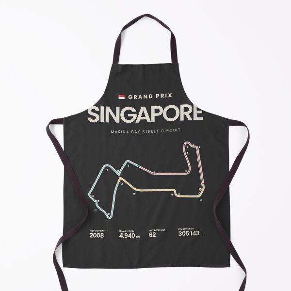 Item preview, Marina Bay Street Circuit | Singapore Grand Prix Motorsports Circuit Map designed and sold by aio.