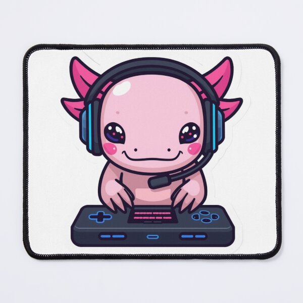 Item preview, Pink Yeti Creature Gaming- Cap and Controller Cute Sticker designed and sold by FluffiPopo.