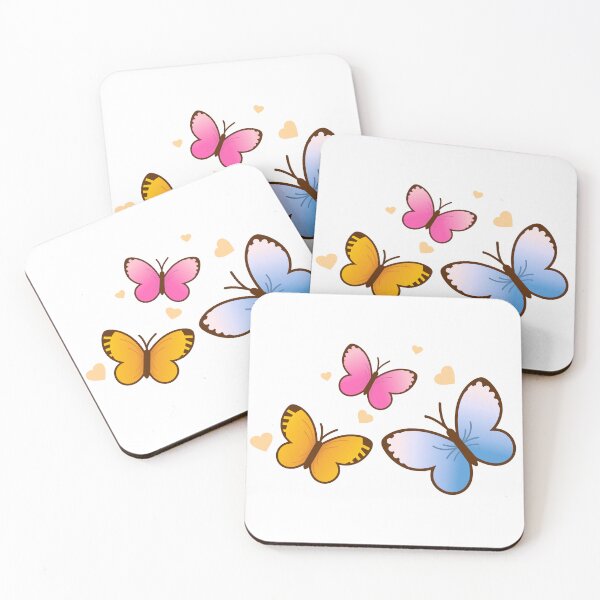 Item preview, Whimsical Trio of Vibrant Spring Butterflies designed and sold by Jam Dream.