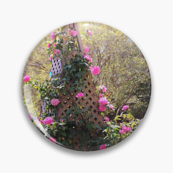 Item preview, Garden Trellis with Pink Climbing Roses designed and sold by Cynthia48.