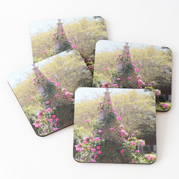 Item preview, Garden Trellis with Pink Climbing Roses designed and sold by Cynthia48.
