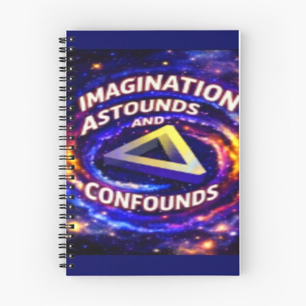 Item preview, imagination astounds fluorescence colorful typographic geometric abstract designed and sold by SmashingDeals.
