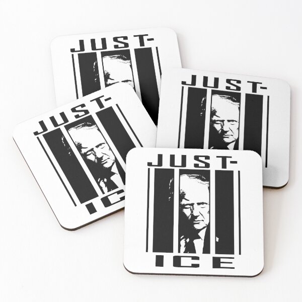 Item preview, abolish ice - just ice-justice for immigrants - funny trump black silhouette  designed and sold by ZechJohnRB.