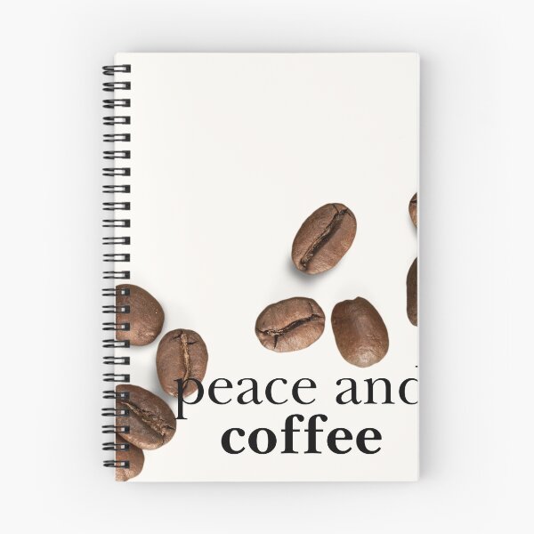 Item preview, Peace and Coffee Minimalist Coffee Lover Art designed and sold by InfiniteTribute.